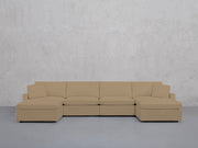 6-Seat Modular Double Chaise Sectional (Thin Arms) - 7th Avenue