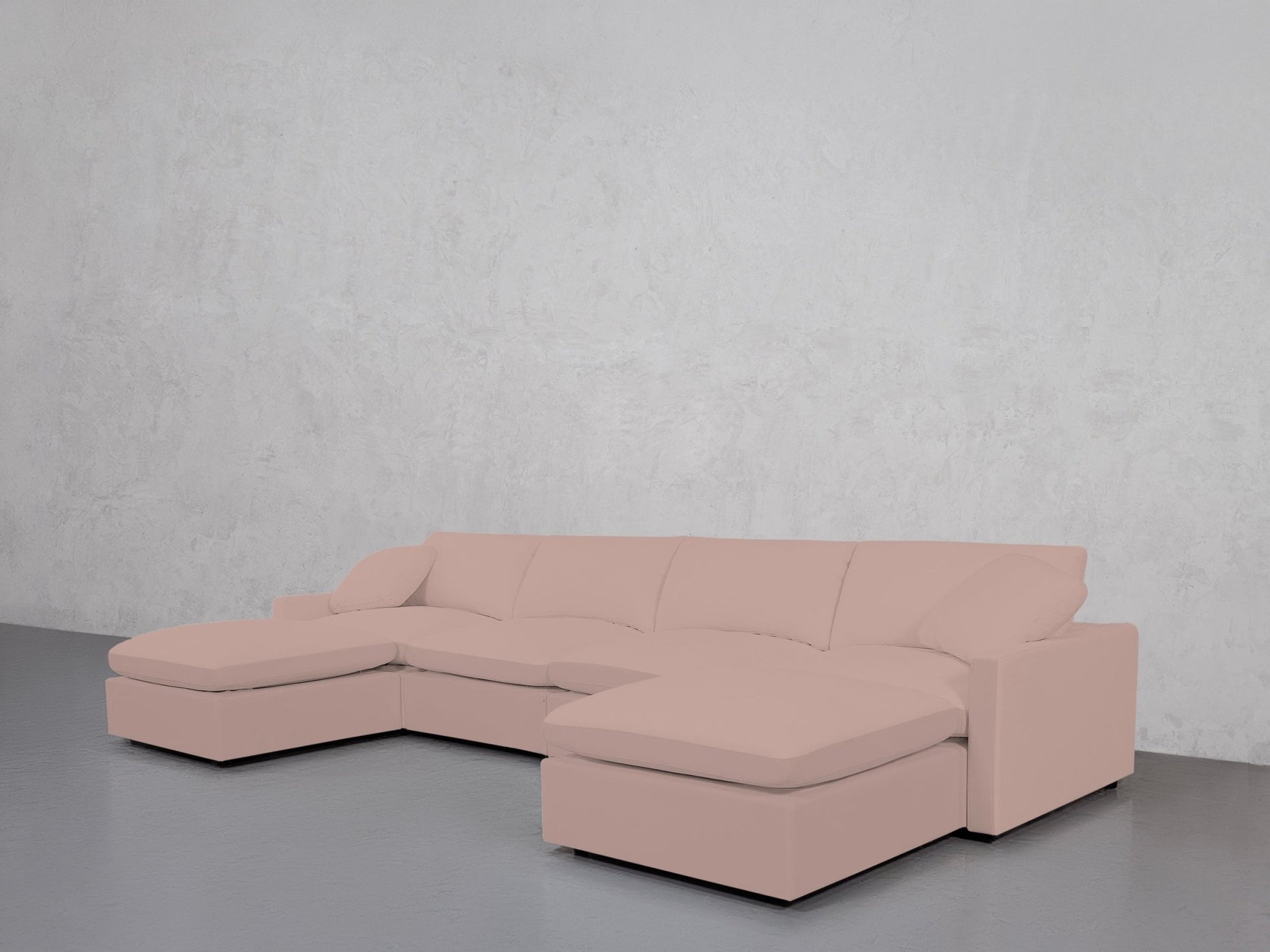 6-Seat Modular Double Chaise Sectional (Thin Arms) - 7th Avenue