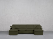 6-Seat Modular Double Chaise Sectional (Thin Arms) - 7th Avenue