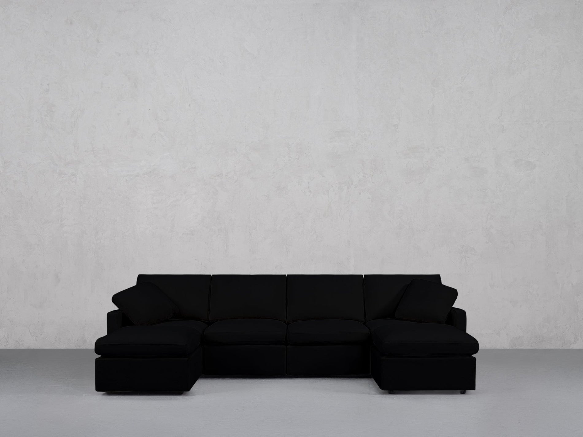 6-Seat Modular Double Chaise Sectional (Thin Arms) - 7th Avenue