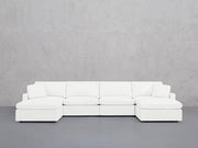 6-Seat Modular Double Chaise Sectional (Thin Arms) - 7th Avenue