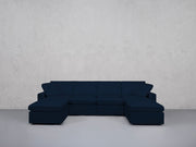6-Seat Modular Double Chaise Sectional (Thin Arms) - 7th Avenue