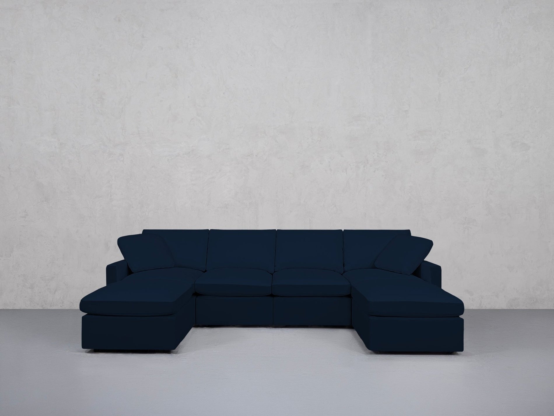 6-Seat Modular Double Chaise Sectional (Thin Arms) - 7th Avenue