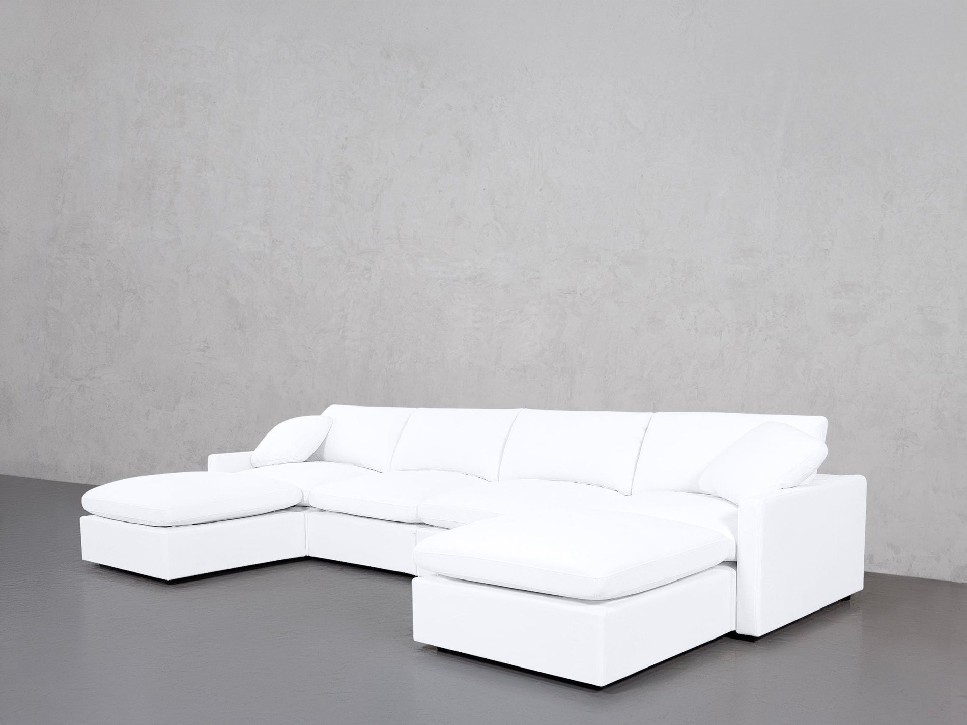 6-Seat Modular Double Chaise Sectional (Thin Arms) - 7th Avenue