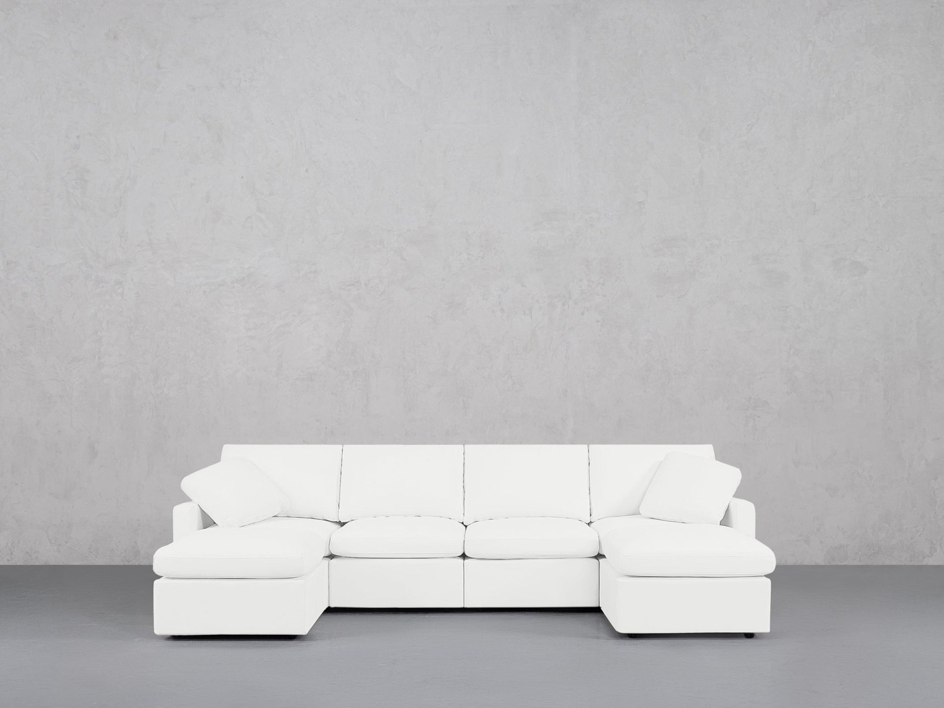 6-Seat Modular Double Chaise Sectional (Thin Arms) - 7th Avenue