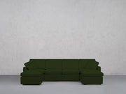 6-Seat Modular Double Chaise Sectional (Thin Arms) - 7th Avenue
