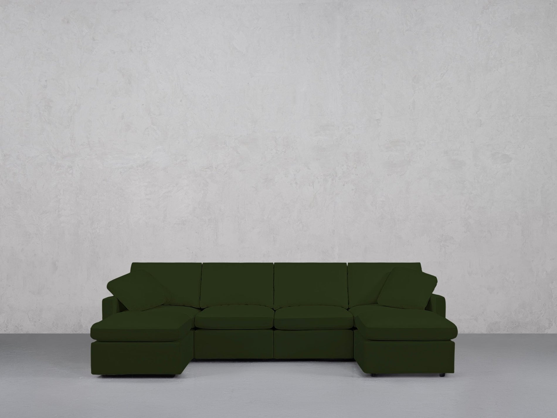 6-Seat Modular Double Chaise Sectional (Thin Arms) - 7th Avenue