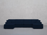 6-Seat Modular Double Chaise Sectional (Thin Arms) - 7th Avenue