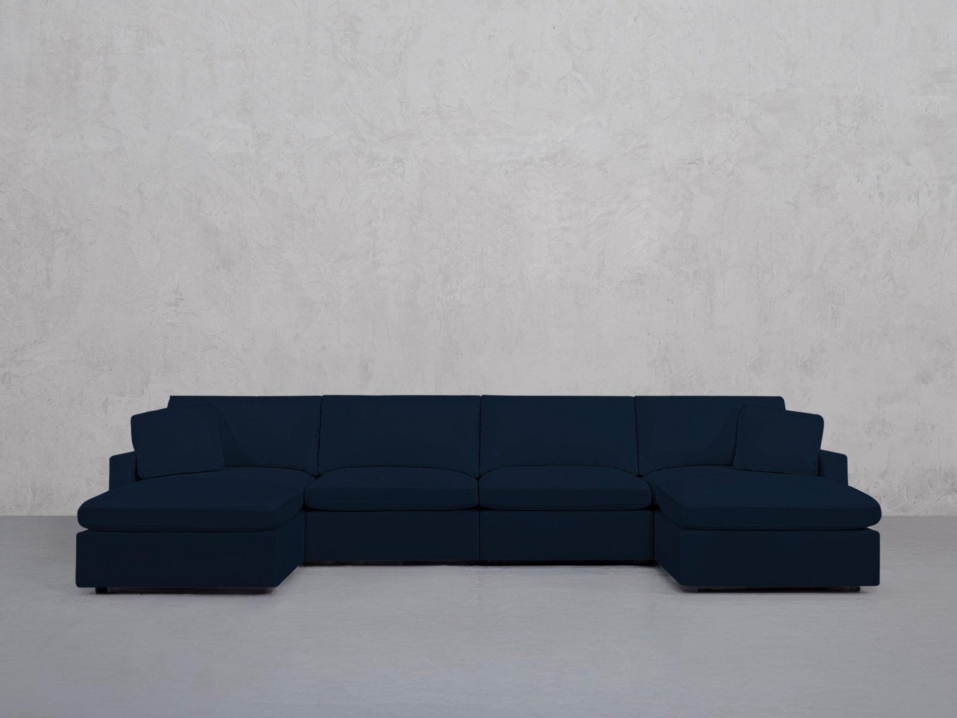 6-Seat Modular Double Chaise Sectional (Thin Arms) - 7th Avenue