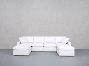 6-Seat Modular Double Chaise Sectional (Thin Arms) - 7th Avenue