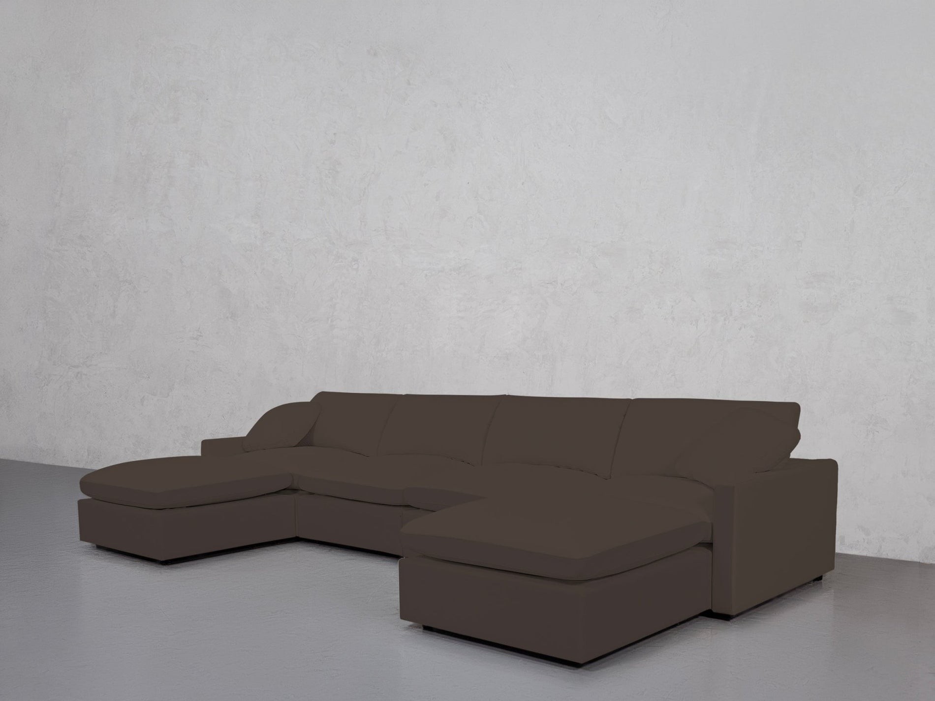 6-Seat Modular Double Chaise Sectional (Thin Arms) - 7th Avenue