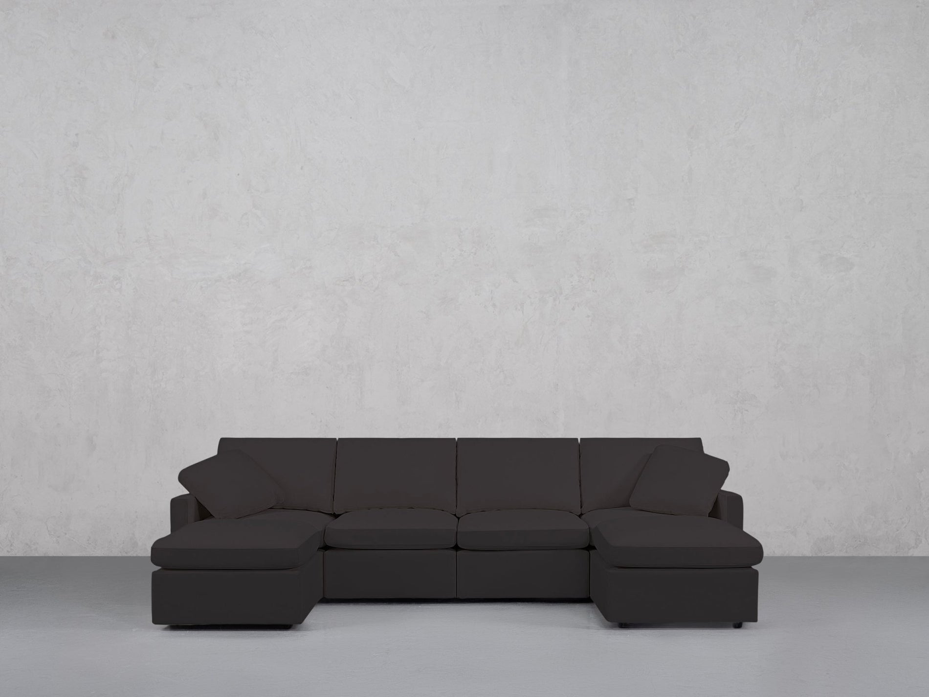 6-Seat Modular Double Chaise Sectional (Thin Arms) - 7th Avenue