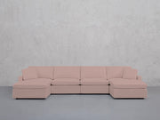 6-Seat Modular Double Chaise Sectional (Thin Arms) - 7th Avenue