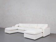 6-Seat Modular Double Chaise Sectional (Thin Arms) - 7th Avenue