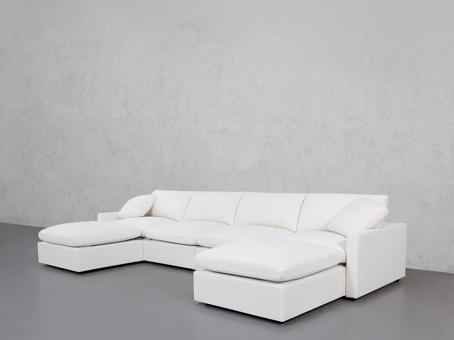 6-Seat Modular Double Chaise Sectional (Thin Arms) - 7th Avenue