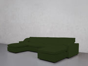 6-Seat Modular Double Chaise Sectional (Thin Arms) - 7th Avenue