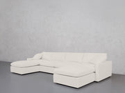 6-Seat Modular Double Chaise Sectional (Thin Arms) - 7th Avenue