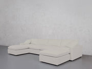 6-Seat Modular Double Chaise Sectional (Thin Arms) - 7th Avenue