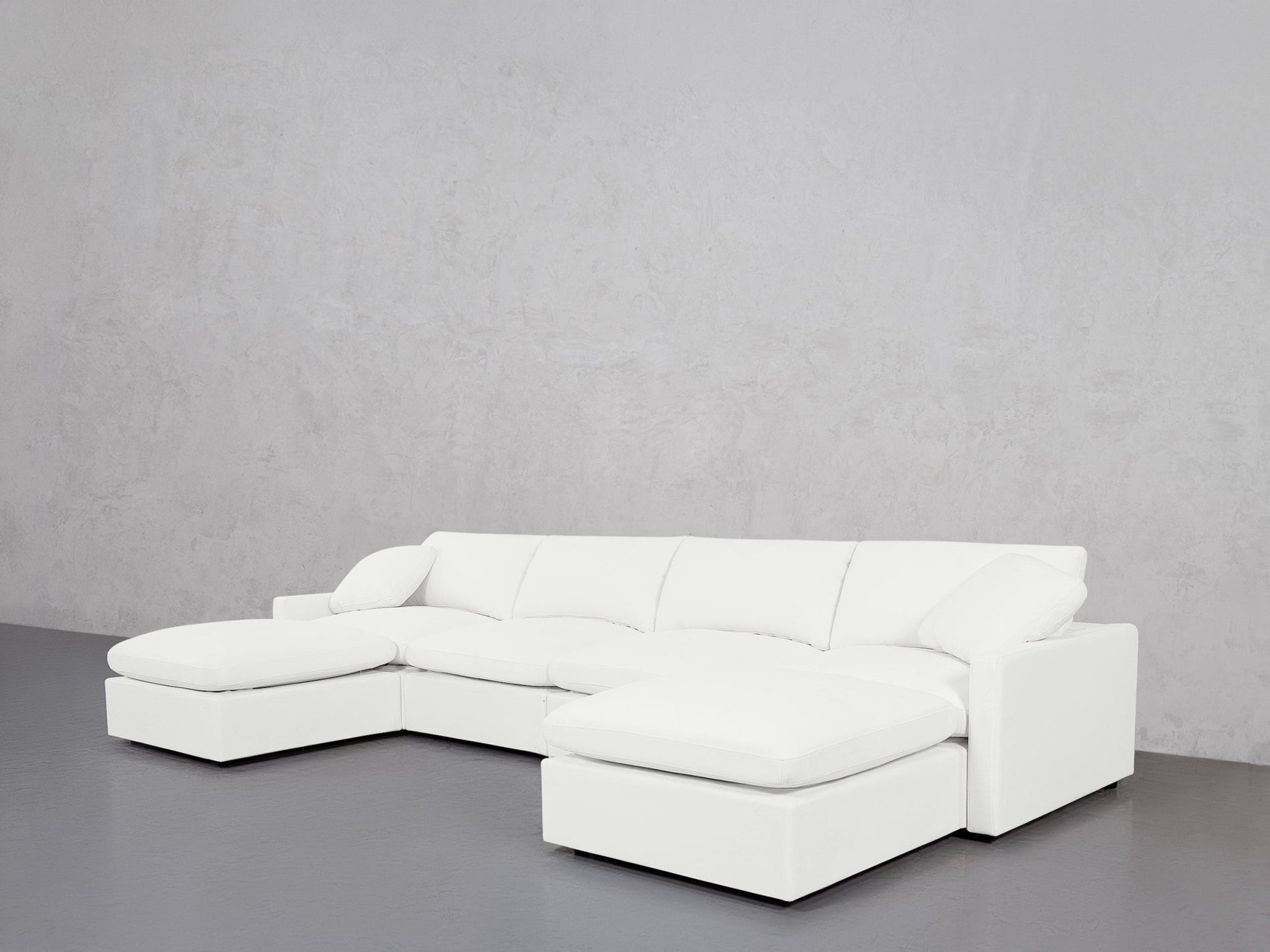 6-Seat Modular Double Chaise Sectional (Thin Arms) - 7th Avenue