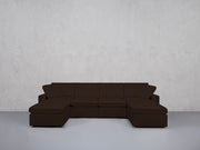 6-Seat Modular Double Chaise Sectional (Thin Arms) - 7th Avenue