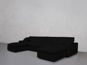 6-Seat Modular Double Chaise Sectional (Thin Arms) - 7th Avenue