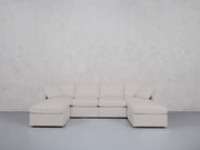 6-Seat Modular Double Chaise Sectional (Thin Arms) - 7th Avenue