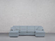 6-Seat Modular Double Chaise Sectional (Thin Arms) - 7th Avenue