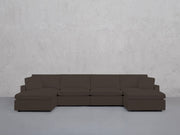 6-Seat Modular Double Chaise Sectional (Thin Arms) - 7th Avenue
