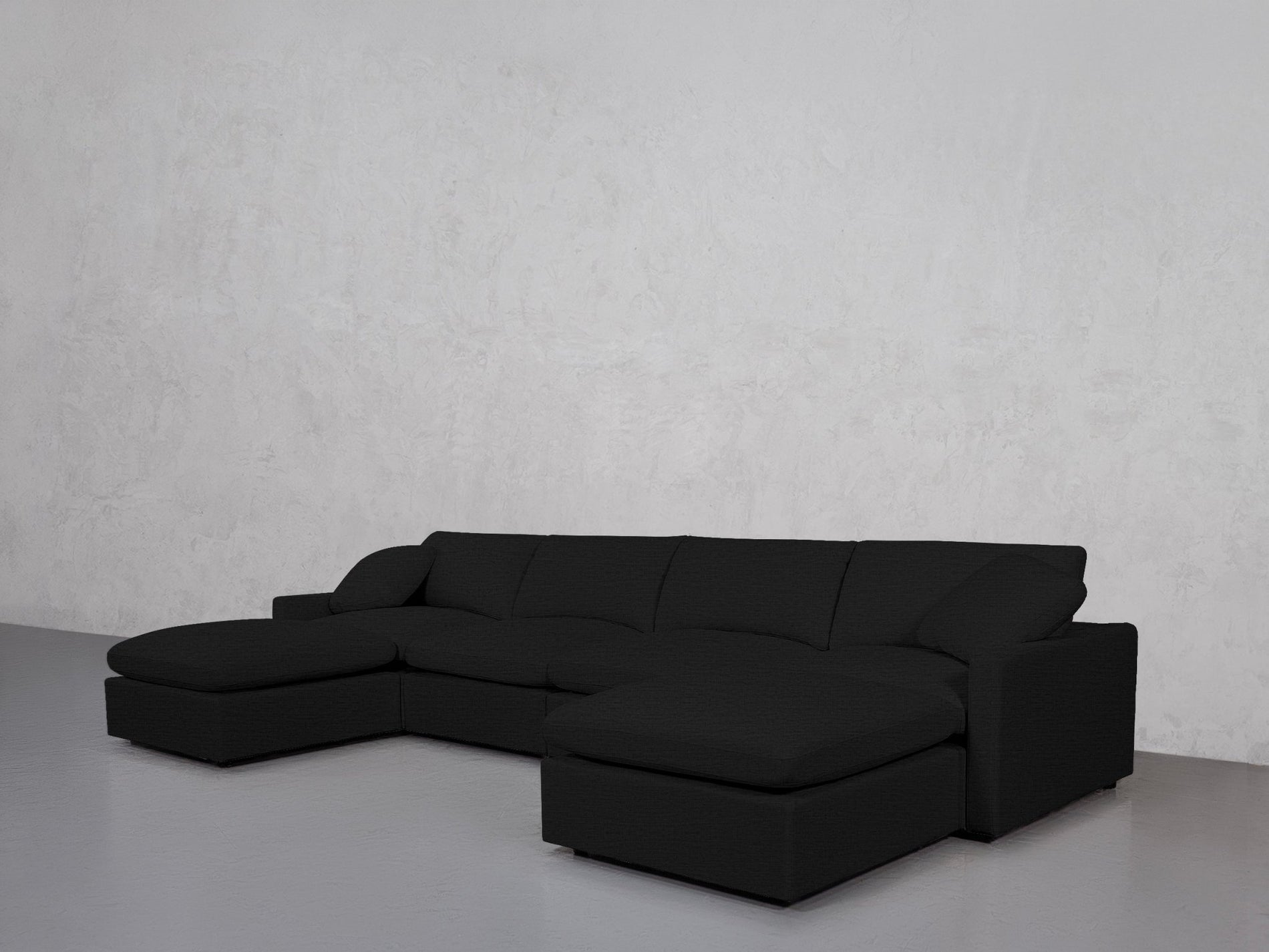 6-Seat Modular Double Chaise Sectional (Thin Arms) - 7th Avenue