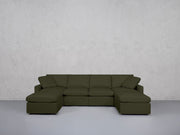6-Seat Modular Double Chaise Sectional (Thin Arms) - 7th Avenue
