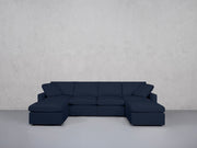 6-Seat Modular Double Chaise Sectional (Thin Arms) - 7th Avenue