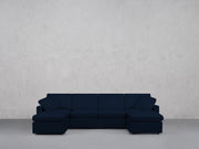 6-Seat Modular Double Chaise Sectional (Thin Arms) - 7th Avenue