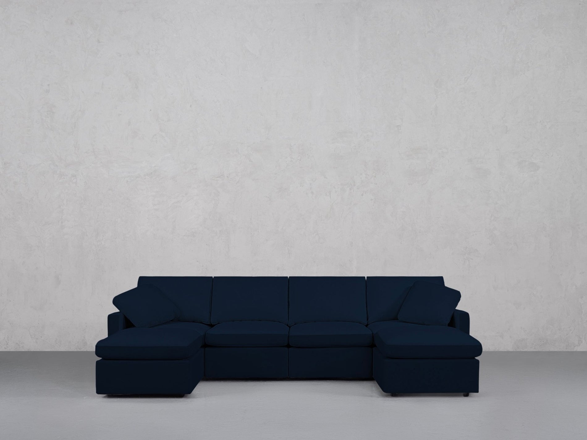 6-Seat Modular Double Chaise Sectional (Thin Arms) - 7th Avenue
