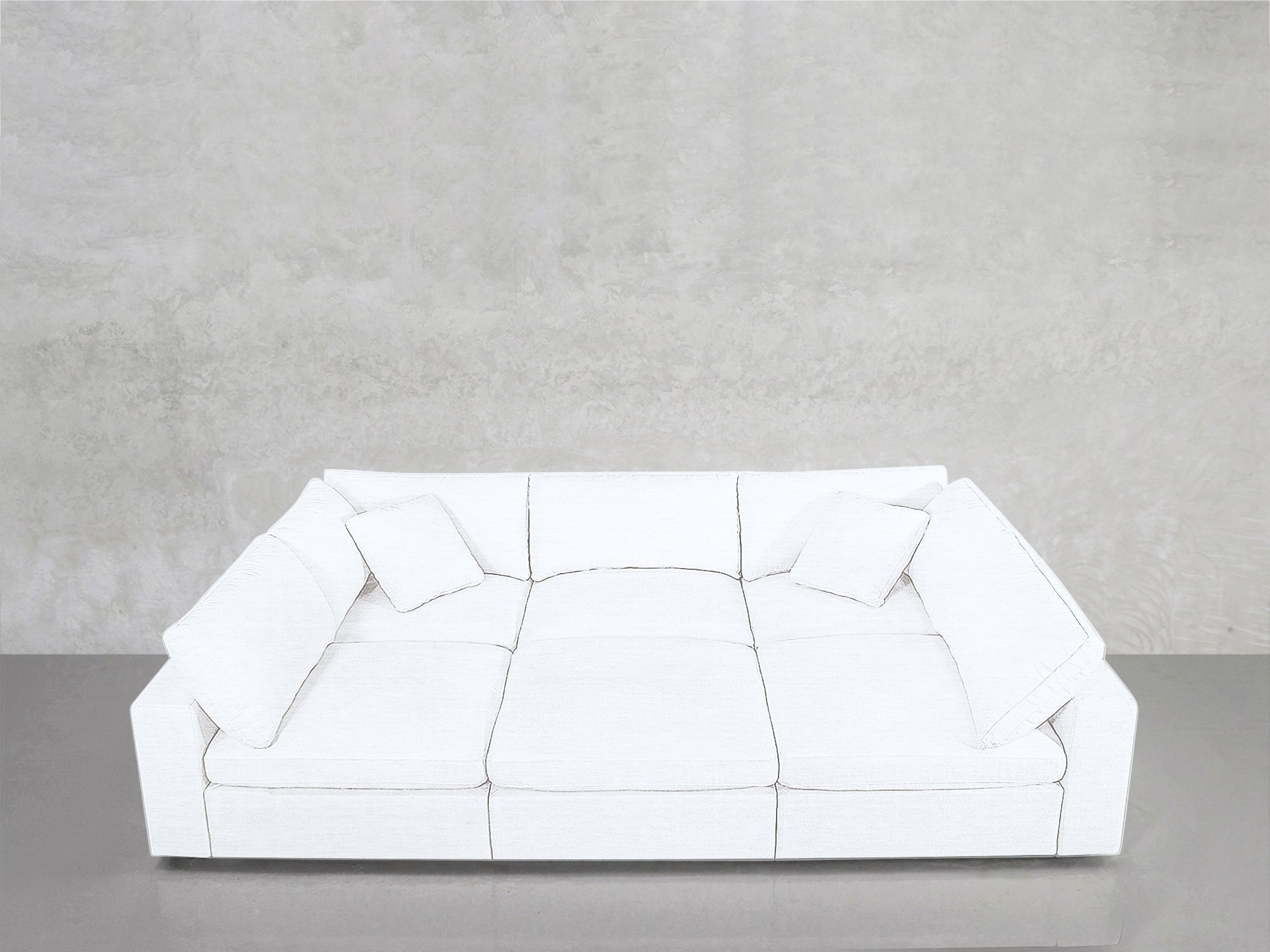 6-Seat Modular Pit Sofa Sectional | 7th Avenue