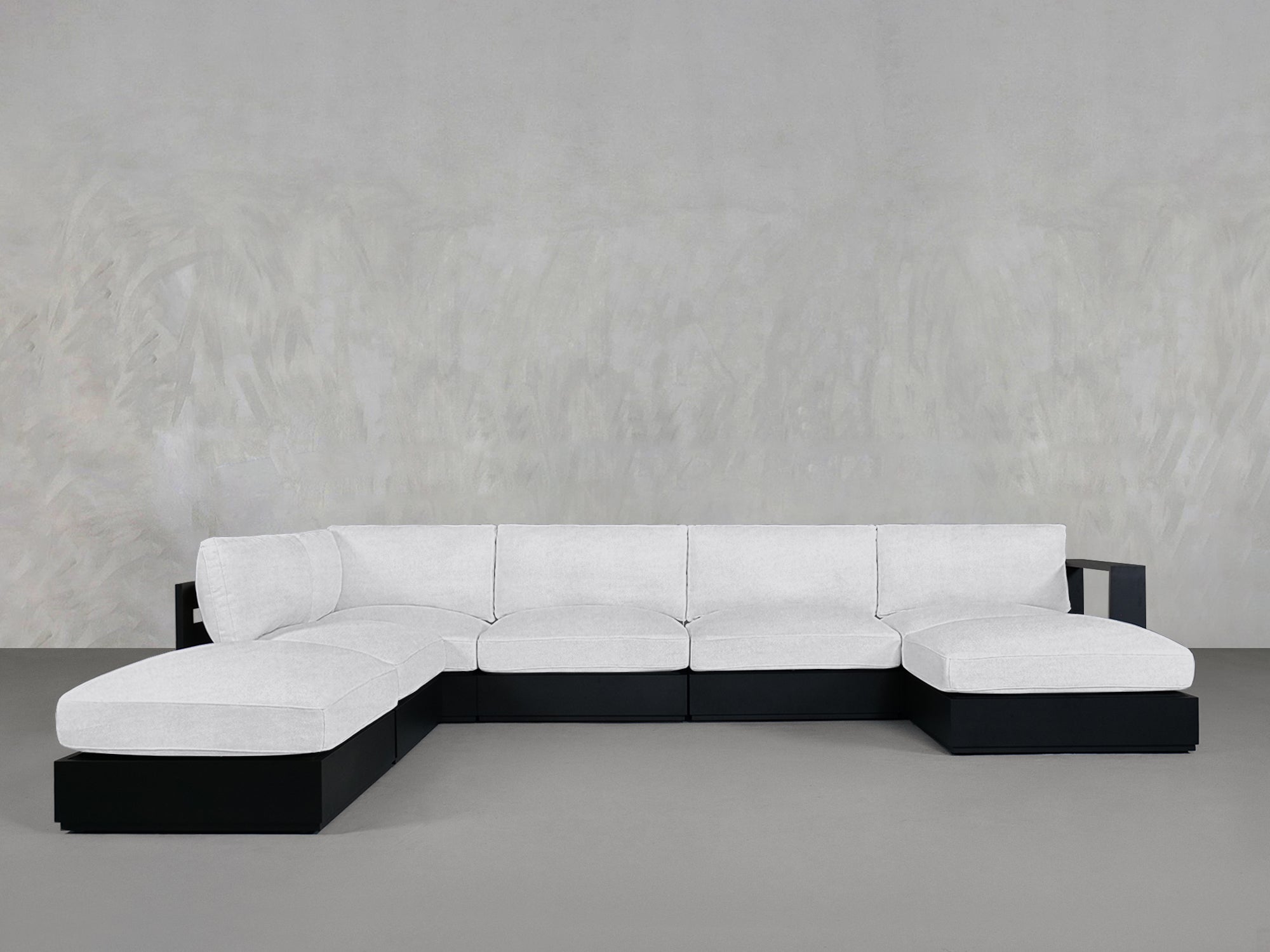 7-Seat Modular Chaise Corner Lounger Sectional Aluminum Outdoor