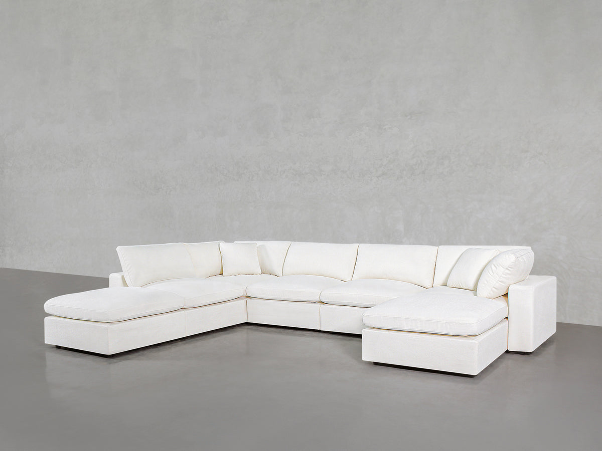 7-Seat Modular Chaise Corner Lounger Sectional - Extra-Deep - 7th Avenue