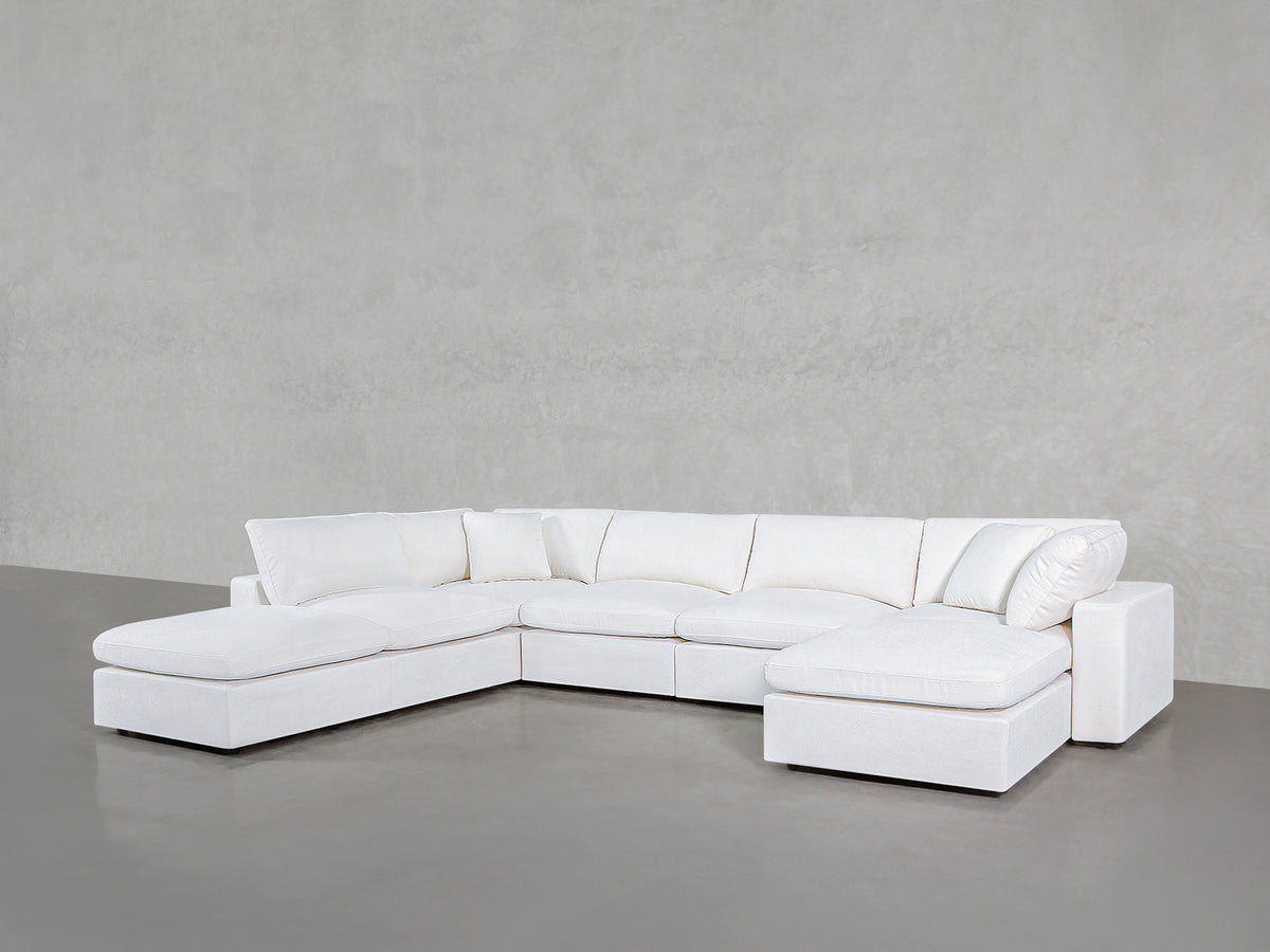 7-Seat Modular Chaise Corner Lounger Sectional - Extra-Deep - 7th Avenue