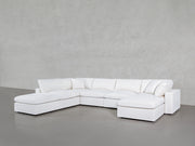 7-Seat Modular Chaise Corner Lounger Sectional - Extra-Deep - 7th Avenue