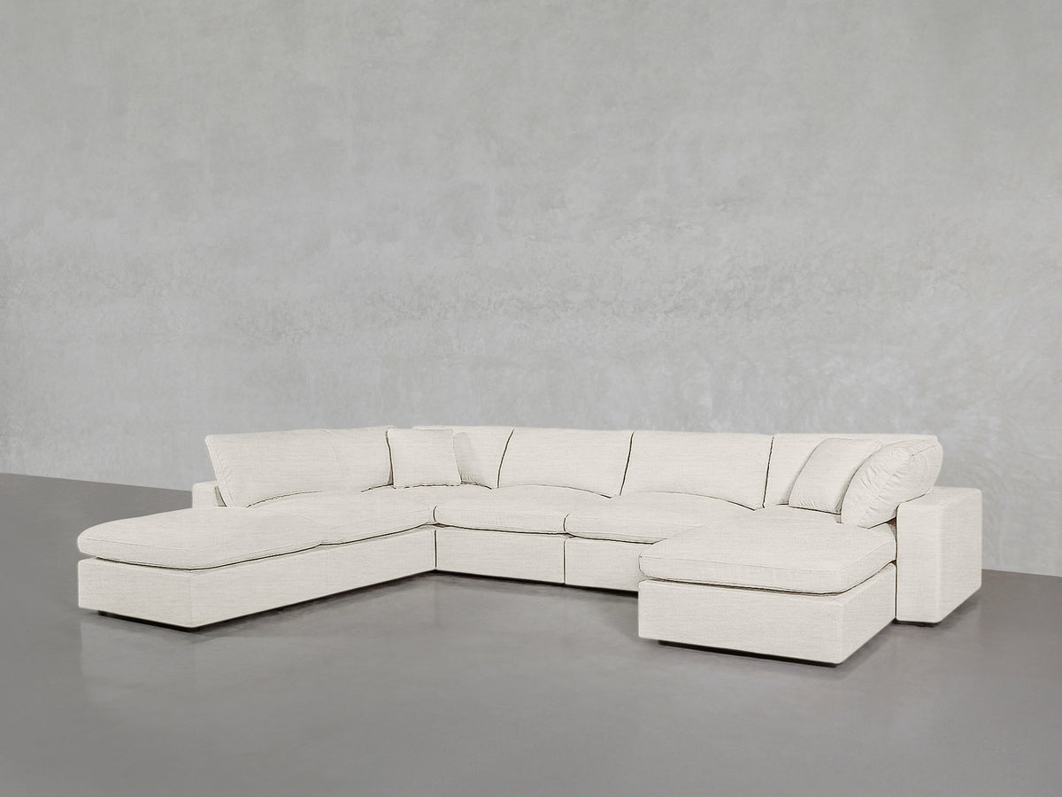 7-Seat Modular Chaise Corner Lounger Sectional - Extra-Deep - 7th Avenue