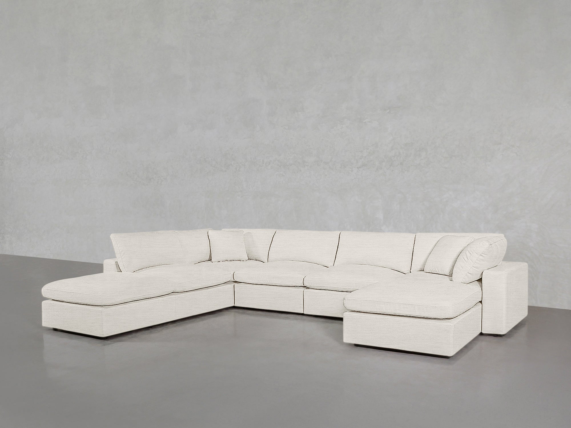7-Seat Modular Chaise Corner Lounger Sectional - Extra-Deep - 7th Avenue