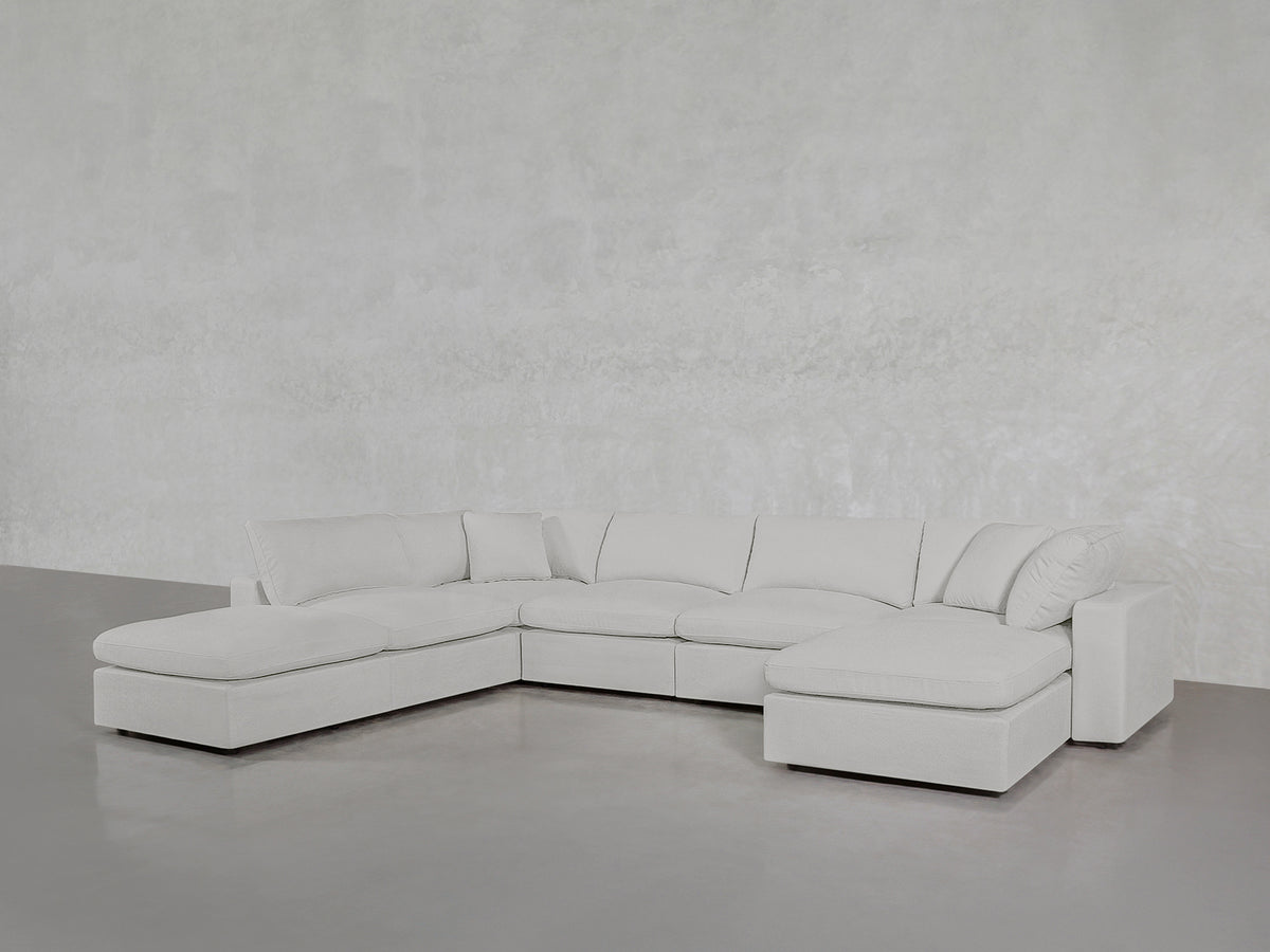 7-Seat Modular Chaise Corner Lounger Sectional - Extra-Deep - 7th Avenue