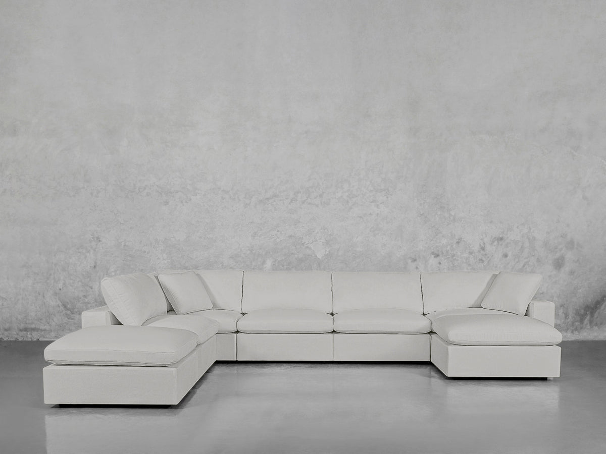 7-Seat Modular Chaise Corner Lounger Sectional - 7th Avenue