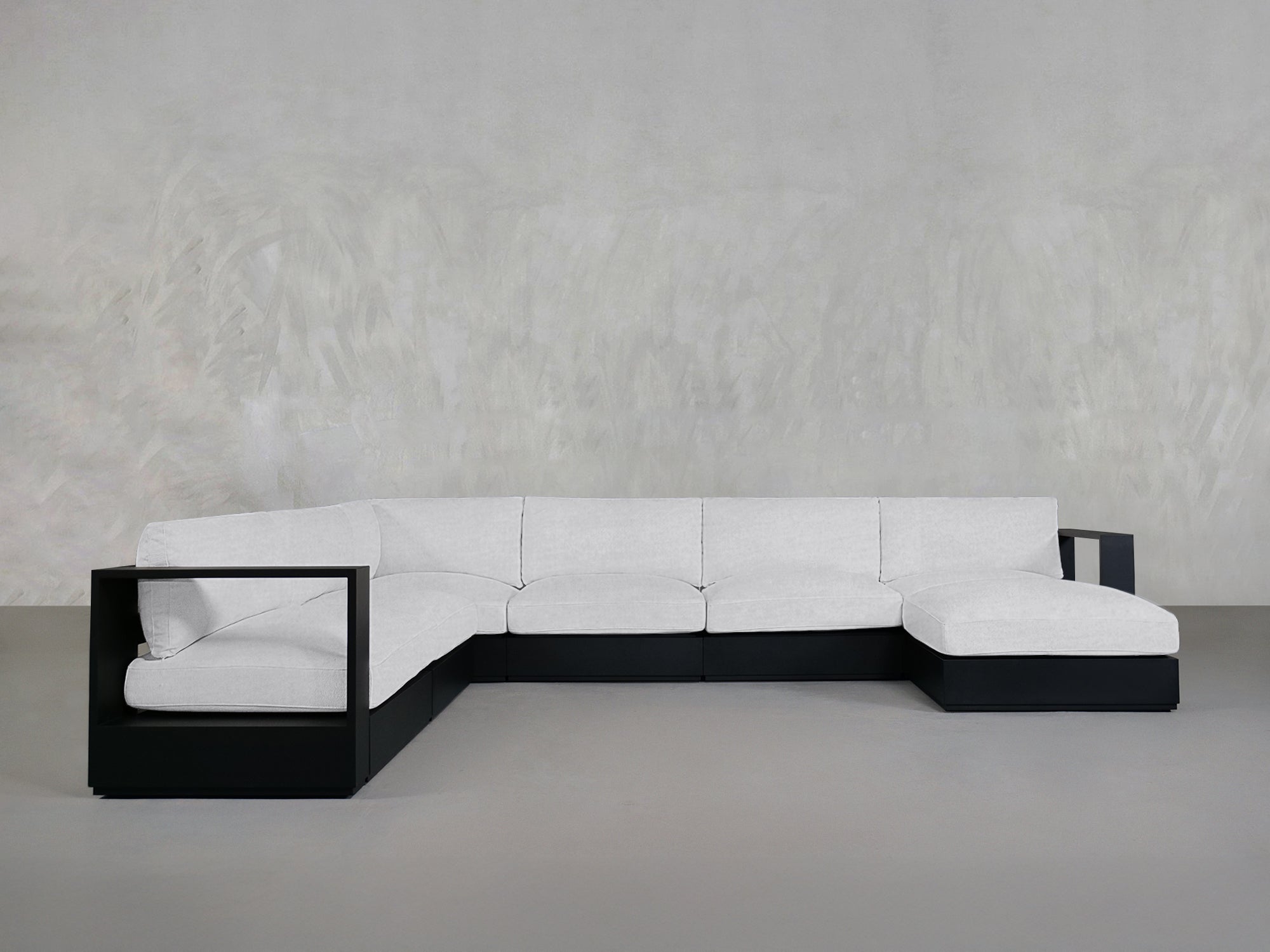 7-Seat Modular Corner Sectional Aluminum Outdoor