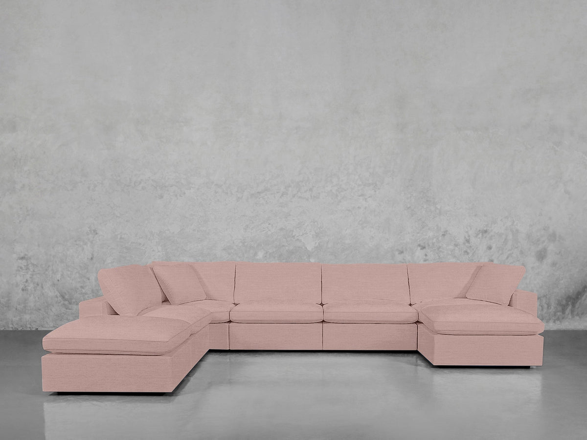 7 - Seat Modular Chaise Corner Lounger Sectional - 7th Avenue