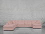 7 - Seat Modular Chaise Corner Lounger Sectional - 7th Avenue