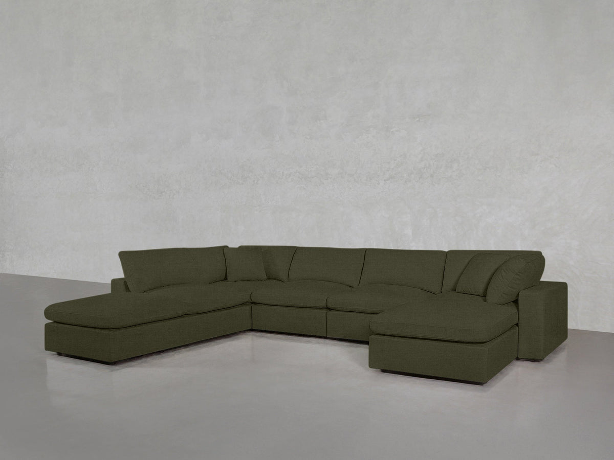 7-Seat Modular Chaise Corner Lounger Sectional - 7th Avenue