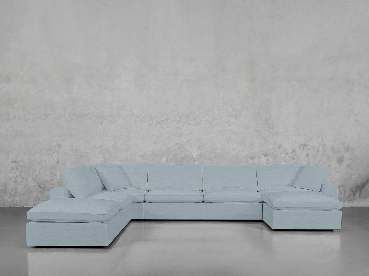 7 - Seat Modular Chaise Corner Lounger Sectional - 7th Avenue
