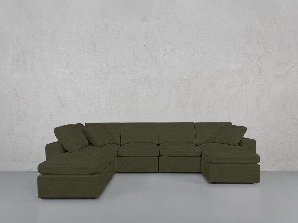 7-Seat Modular Chaise Corner Lounger Sectional - 7th Avenue