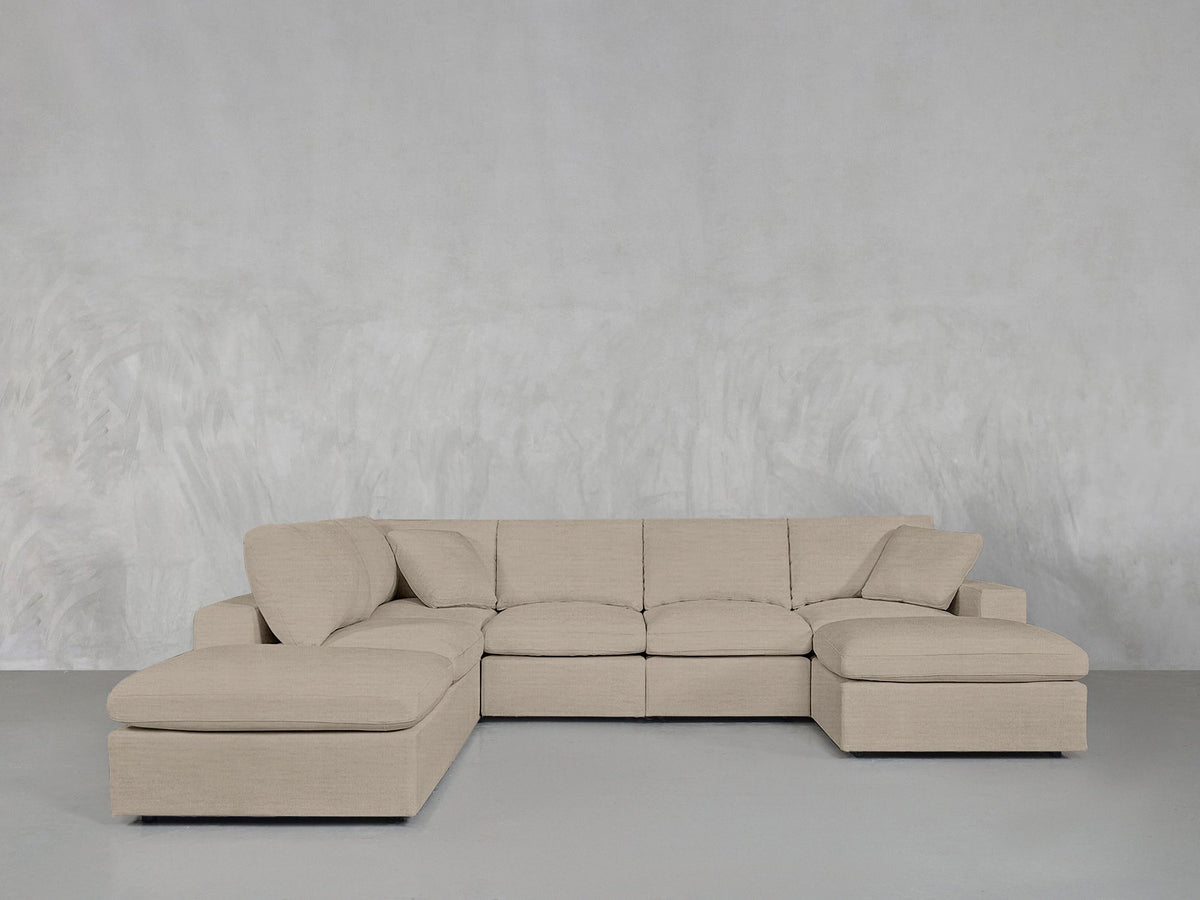 7-Seat Modular Chaise Corner Lounger Sectional - 7th Avenue