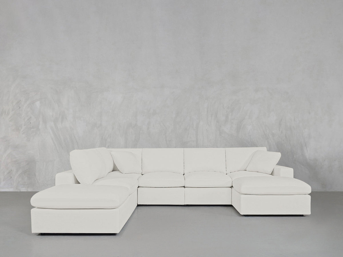 7 - Seat Modular Chaise Corner Lounger Sectional - 7th Avenue